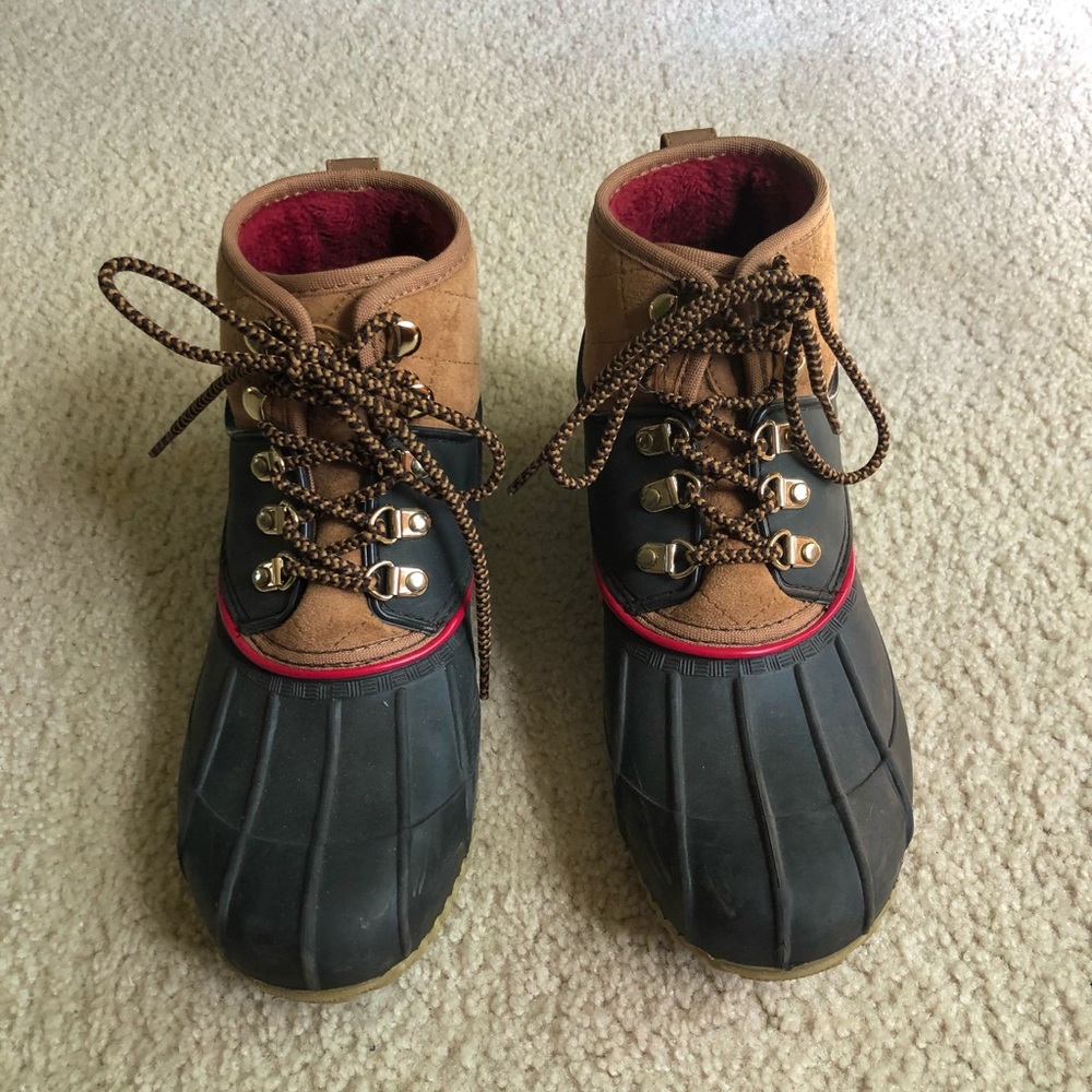 Tommy Hilfiger Black and Brown Ankle Boots - Picture 2 of 5